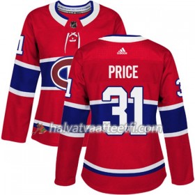 Naisten NHL Montreal Canadiens Pelipaita Carey Price 31 Adidas 2017-2018 Punainen Authentic